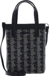 LACOSTE Schultertasche Abendtasche Zel Shopping Bag Mono Noir Beige schwarz LACOSTE Schultertasche Abendtasche Zel Shopping Bag Mono Noir Beige schwarz
