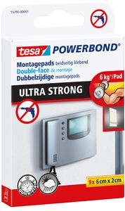 tesa Powerbond Montage Klebepads 20 mm x 60 mm 9 Stück