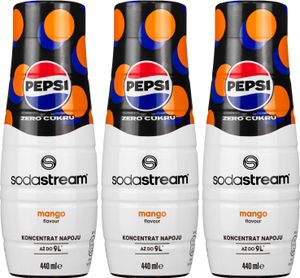 Sirup SodaStream Pepsi Max Mango 440ml, 3 Stück Sirup SodaStream Pepsi Max Mango 440ml, 3 Stück