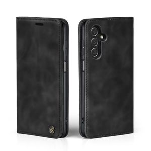 Handy Hülle für Samsung Galaxy A15 / A15 5G Klapphülle Bookcase Flip Cover Handy Tasche Etui Farbe: Schwarz