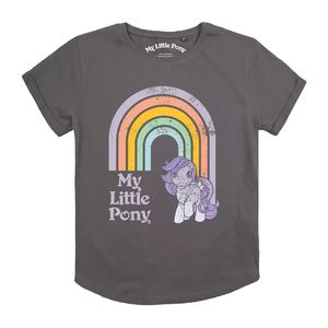 My Little Pony - "Retro Rainbow" T-Shirt für Damen TV1719 (M) (Holzkohle)
