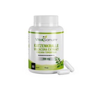 VitaSanum® - Katzenkralle - Vilcacora Extrakt (Uncaria tomentosa) 200 mg 60 Kapseln