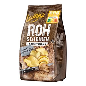 Lorenz Rohscheiben Kartoffelchips Steinsalz im Kessel geröstet 120g
