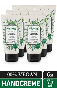 alkmene Handcreme mit Bio Olive - Intensiv Creme für sehr trockene Hände - vegane Hand Creme - Hautpflege 6x 75 ml