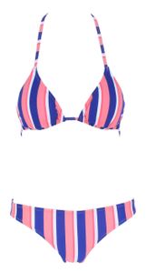 Chiemsee Damen Bikini Blue/Pink Black/White, Chiemsee Farben:Blue/Pink, Chiemsee Cup-Größe:34/A/B