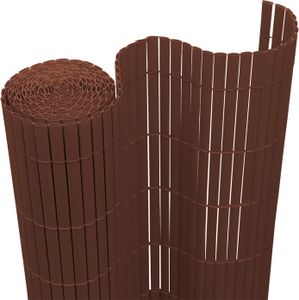 Wolketon privacy screen mat PVC bambusová zástěna pro soukromí zahradní plot privacy screen balkonový plot, UV odolná zástěna pro soukromí na zahradě u bazénů balkon|hnědá|80 x 600 cm