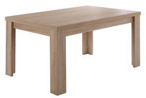Tisch Esstisch Auszugstisch Küchentisch ausziehbar 120 x 80 cm MONZI Eiche Sonoma Sägerau Nb.