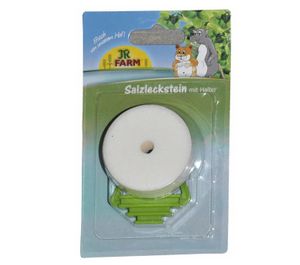 Salzleckstein mit Halterung für Kaninchen