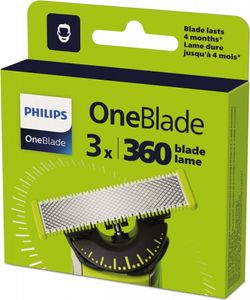 Philips One Blade 360 Rasierklinge 3 Einheiten Golden  Golden One Size