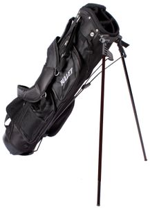 Bullet Golftasche Pencilbag Stand & Tragebag in schwarz für 6 Schläger