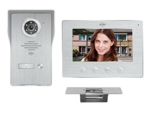 Videotürsprechanlage mit Monitor Kamera Türöffner, Klingelanlage Einfamilienhaus