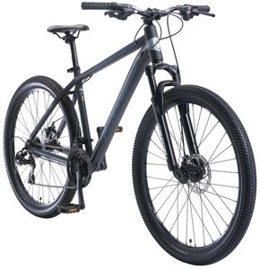 BIKESTAR Alu Mountainbike 27.5 Zoll, 21 Gang Hardtail Sport MTB 18 Zoll Rahmen Scheibenbremse Federgabel, Blau