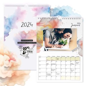 Fotokalender 2024 - Familienmomente verewigen. Der Kalender fürs Herz | Kalender 2024 selbst gestalten | DIY Bastelkalender 2024