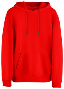 Stark Soul®  Hoodie – Kapuzen-Sweater, Blank, Damen und Herren, 270 GSM - innen angeraut - French Terry, Farbe: Rot, Gr: M