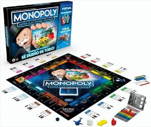 Monopoly Super Electronic Banking Brettspiel Mehrfarbig  Mehrfarbig One Size