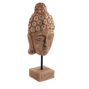 SKULPTÚRA BUDDY "BALI" | Mangové drevo, 49 cm | Dekoratívna maska, postava Budhu