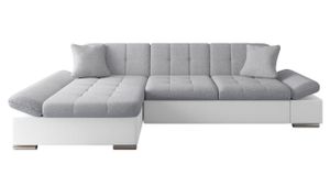 MIRJAN24 Ecksofa Malwi Eckcouch mit Schlaffunktion und Bettkasten, L-Form Sofa vom Hersteller (Soft 017 + Bristol 2460, Ecksofa: Links)