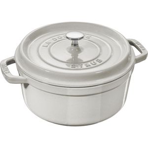 STAUB Cocotte Rund 26 cm Weißer Trüffel