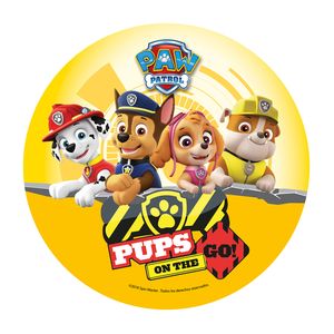 Dekora - Jedlý papír kulatý - Paw Patrol - Pups on the GO! Jedlá dekorace na dorty Dekora