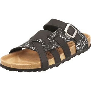 Supersoft 274-147 Damen Schuhe Pantolette Sandale schwarz multi Schnalle