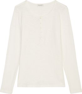 T-shirt, henley, long sleeve, butto 139 salty white Größe XL