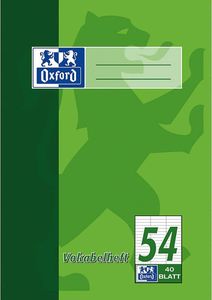 Oxford Vokabelheft LIN54 - A5, 40 Blatt, liniert, 1 Stück