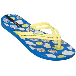 Ipanema Kinder Flip Flops Sommer Badelatschen Pantoletten Slides Blau/Gelb Gr.38