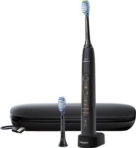 Philips Sonicare Sonic Electric Toothbrush with PHILIPS app Barva výrobku: Černá, Napájení: AC/Baterie, Typ baterie: Vestavěná baterie, Typ zubního kartáčku: Počet režimů čištění zubů: 4, Režimy zubního kartáčku: Hloubkové čištění, Bělení, Podpora mobilní aplikace: Ano, Počet kartáčkových hlavic v balení: 2 ks, Nastavitelná rychlost: Ano, Počet zubních kartáčků v balení: 1 ks