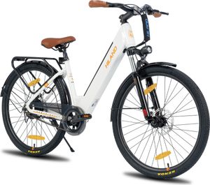 Hiland 26 Zoll Elektrofahrrad für Männer Frauen, 7.8Ah 36V Batterie Pendler E-Bike für Erwachsene mit 250W Motor,  Scheinwerfer und Gepäckträger