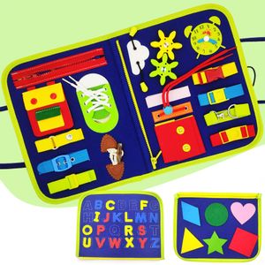 Montessori Spielzeug,Activity Board, beschäftigt Board für Kinder,  lernen Kleinkinder Motor Skills Board Lernen Feinmotorische Fähigkeiten Board und grundlegende Leben Kleidung Fähigkeiten Baby