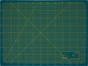 Schneidematte 3-lagig und selbstheilend grün schwarz 45x60cm A2