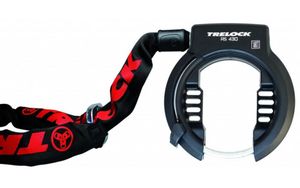 Trelock Rahmenschloss RS430AZ Set mit ZR355 Einsteckkette 100 cm + Tasche Schlüssel abziehbar