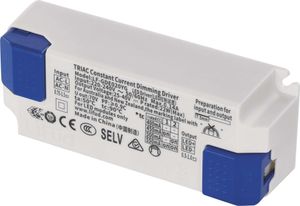 EMOS stmievateľný LED transformátor Triac 20W, 400-550 mA, 25-40 V DC, konštantné napätie, pre LED svetlá EMOS NEXXO, stmievače, LED panely , ZZ2055T