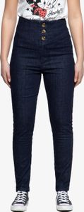 QUEEN KEROSIN High Waist Jeanshose Mit Kopfleiste Dunkelblau 29