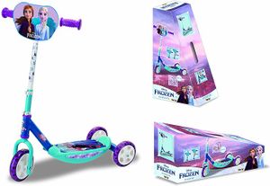 Smoby - Die Eiskönigin Roller - 3 Rädriger Scooter, höhenverstellbaren Lenker, stabiler Metallrahmen, einfachen Transport, für Kinder ab 3 Jahren
