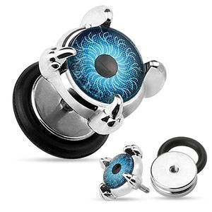 Fake Plug Ohr Stecker Piercing „Auge / Eyeball“