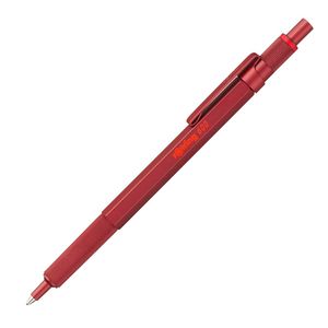 rOtring 600 Kugelschreiber | mittlere Spitze | Schwarze Tinte | Rot Schaft | nachfüllbar