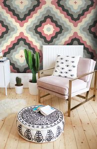 Coloray Fototapete 104x70 cm Latextapete Magicstick - Abstrakter retro geometrisch
