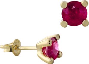 Acalee 70-1015-07 Rubin-Ohrringe Gold 333 / 8K Ohrstecker Rubin