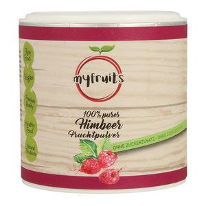 myfruits® Himbeerpulver - ohne Zusätze, zu 100% aus Himbeeren, gefriergetrocknet, Fruchtpulver für Smoothie, Shakes & Joghurt (200g)