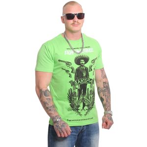 Yakuza Herren Desperado V02 T-Shirt, Jasmine Green, 5XL