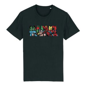 Marvel - T-Shirt für Herren/Damen Uni BI147 (M) (Schwarz/Rot/Grün)