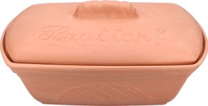 Terra Brottopf Brotkasten mit Deckel Brötchen Toast Aufbewahrungsbox Ton