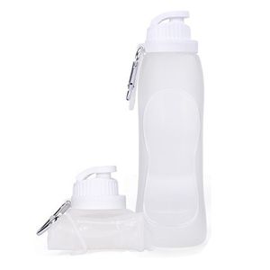 Faltbare Wasserflasche,tragbare Wasserflasche mit auslaufsicherem Design,geeignet für heiße und kalte Getränke (transparente)