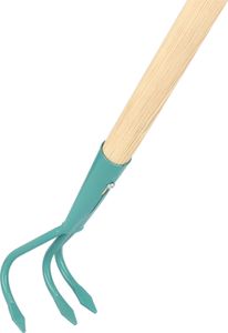 KOTARBAU® Grubber mit 3 Zinken Gartenkralle mit Holzgriff Hand Kultivator 245cm