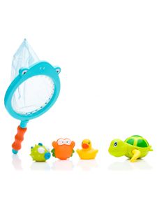 fillikid Spielwaren Badespielzeug Tiere mit Fischernetz Badespielzeug Kleinkind Spielzeug bayw1120