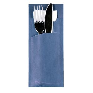 Papstar Bestecktaschen blau 20x8,5cm