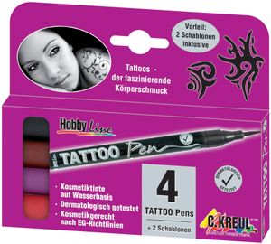 KREUL Tattoo Pen Hobby Line 4er Set