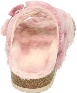 Dr. Brinkmann Damen Hausschuh Pantolette Plüsch Flauschstoff Bonillo, Größe:38 EU, Farbe:Rosa