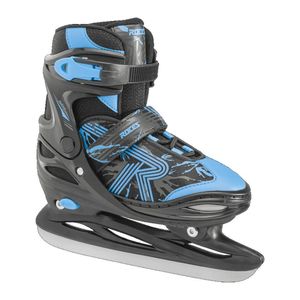 Roces Jokey Ice 3.0 verstellbare Eiskunstlauf Schlittschuhe schwarz/blau Größe 26-29